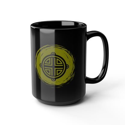 ADINKRA Symbol Coffee Mug Ohene Kra Konmunde - Leadership