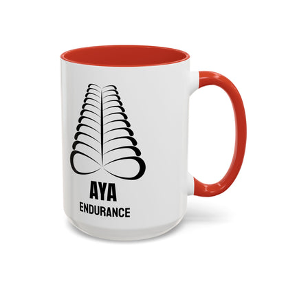 Adinkra Symbol Coffee Mug AYA - African Endurance & Resilience