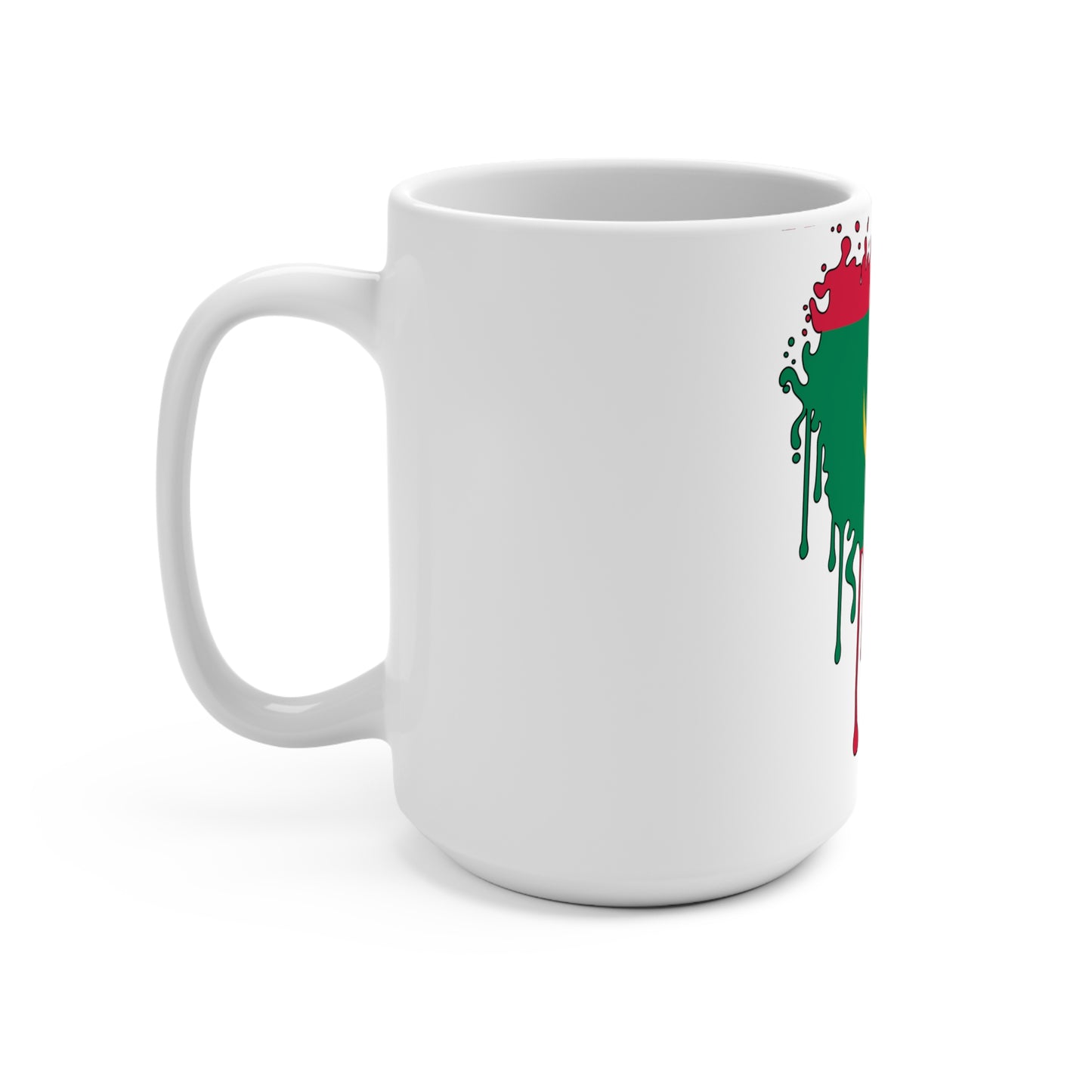 Mauritania Flag Drip Coffee Mug 15oz