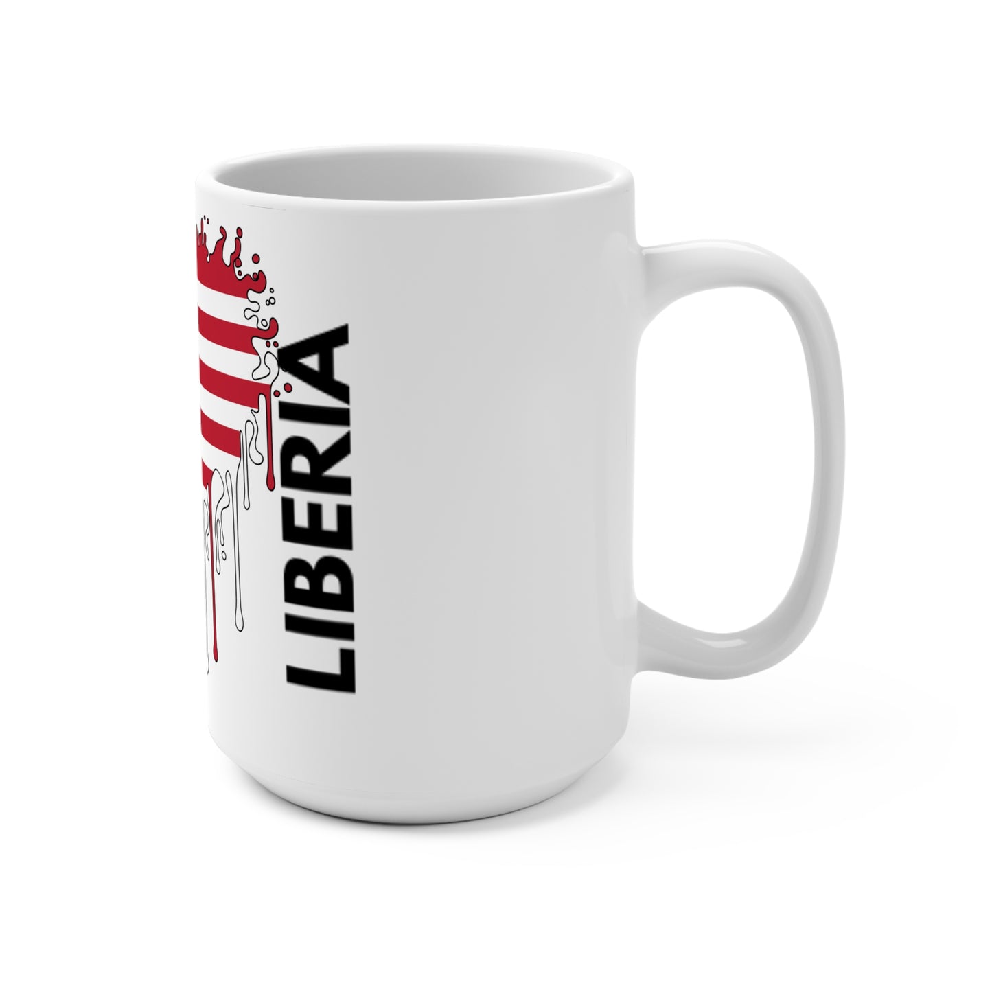 Liberia Flag Drip Coffee Mug 15oz