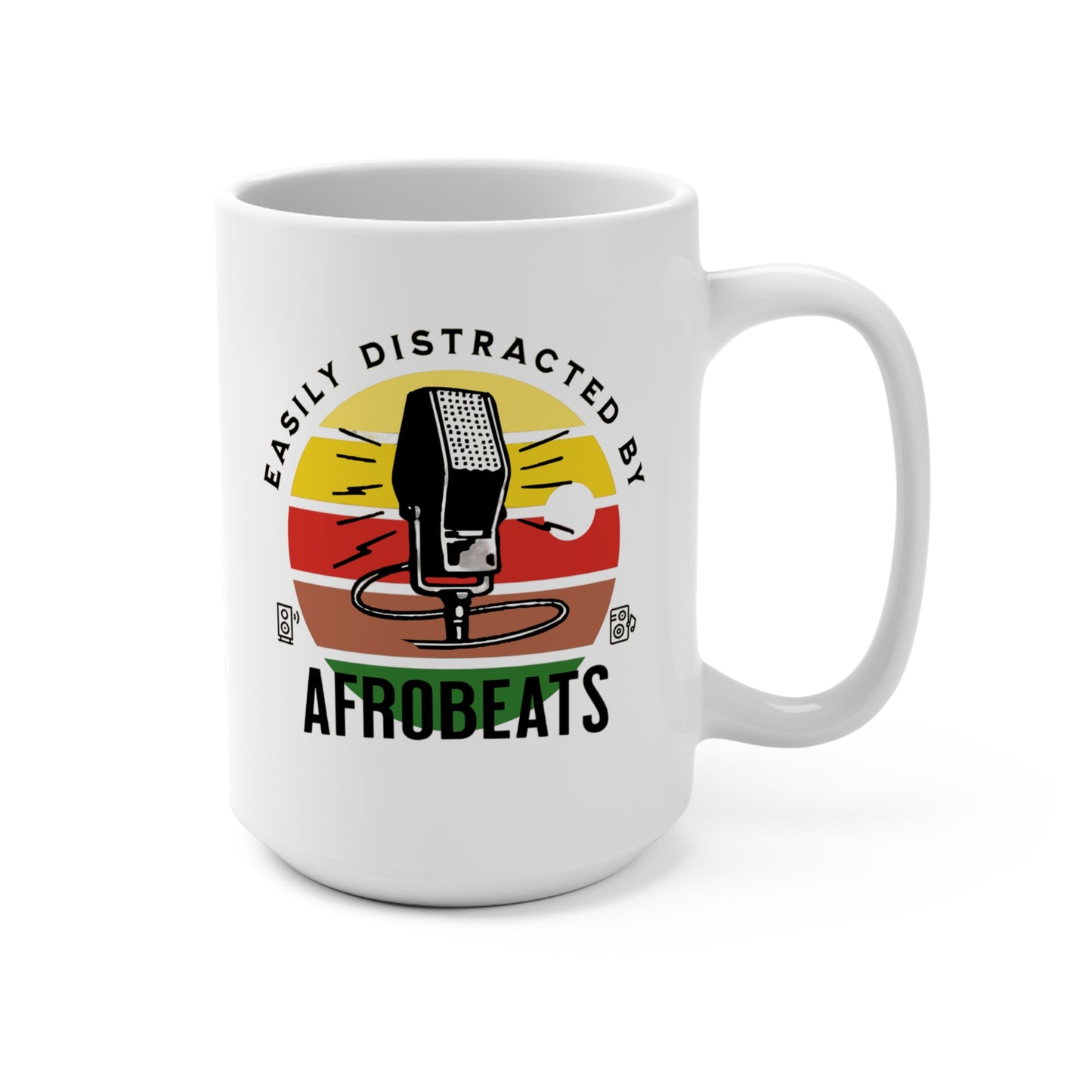 Easily Distracted by Afrobeats Coffee Mug 15oz