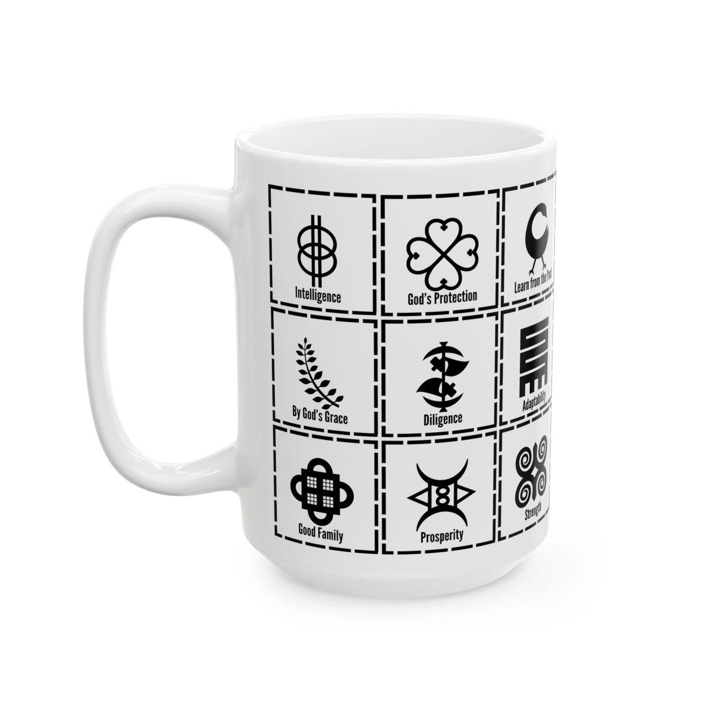 Adinkra MULTI Symbols Coffee Mug